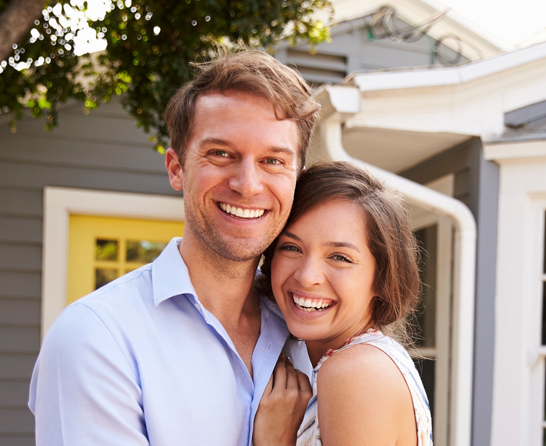 Happy, smiling couple